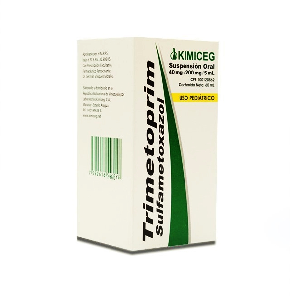 Trimetroprim+Sulfametoxazol Jarabe Pediátrico 40Mg/200Mg/5Ml X 60Ml Kimiceg