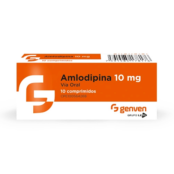 Amlodipina 10mg x 10 Comprimidos - Genven