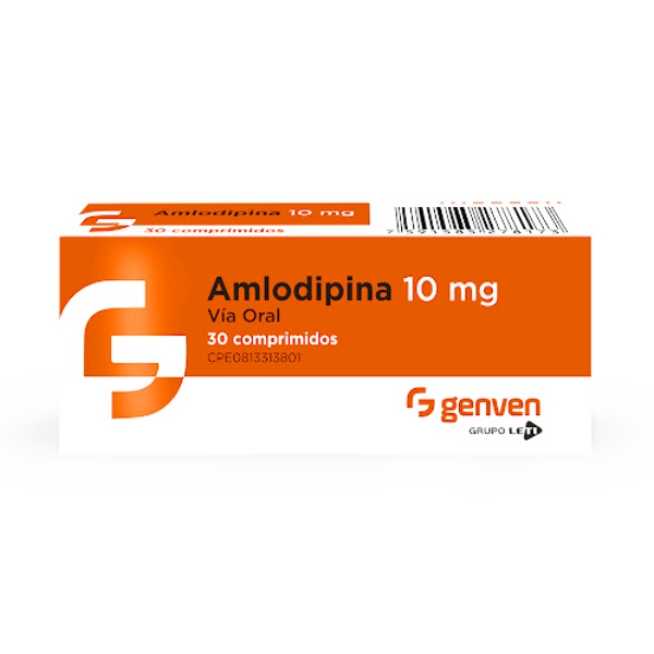 Amlodipina 10mg x 30 Comprimidos - Genven