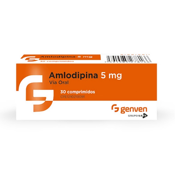 Amlodipina 5mg x 30 Comprimidos - Genven