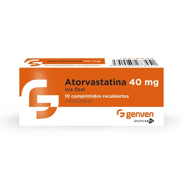 Atorvastatina 40Mg X 10 Comprimidos Genven