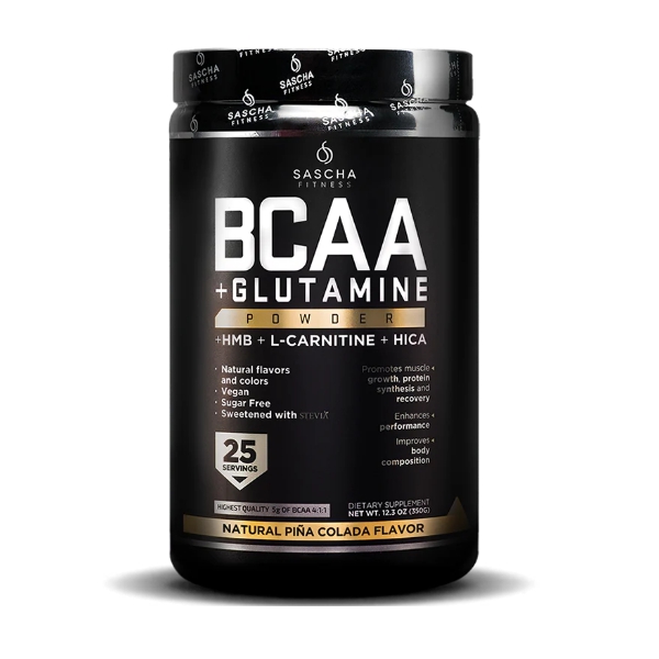 Bcaa+Glutamine Polvo Sabor Piña Colada X 362.5 Sascha Fitness