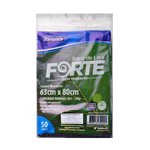 Bompack Bolsa De Basura 50Lt X 10 Unidades