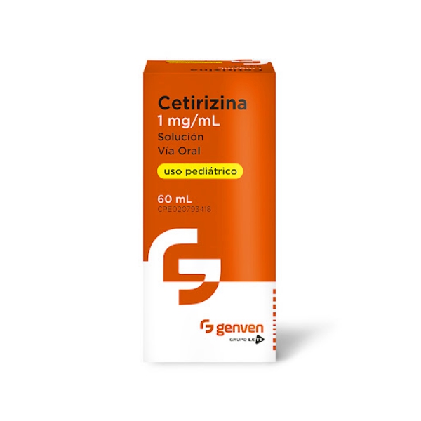 Cetirizina Jarabe Pediátrico 1 mg/ml 60 ml Genven