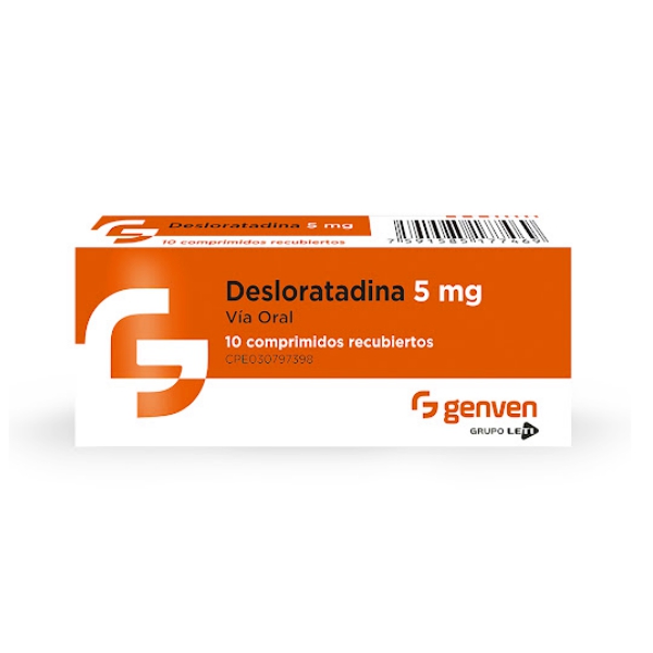 Desloratadina 5mg x 10 Comprimidos - Genven