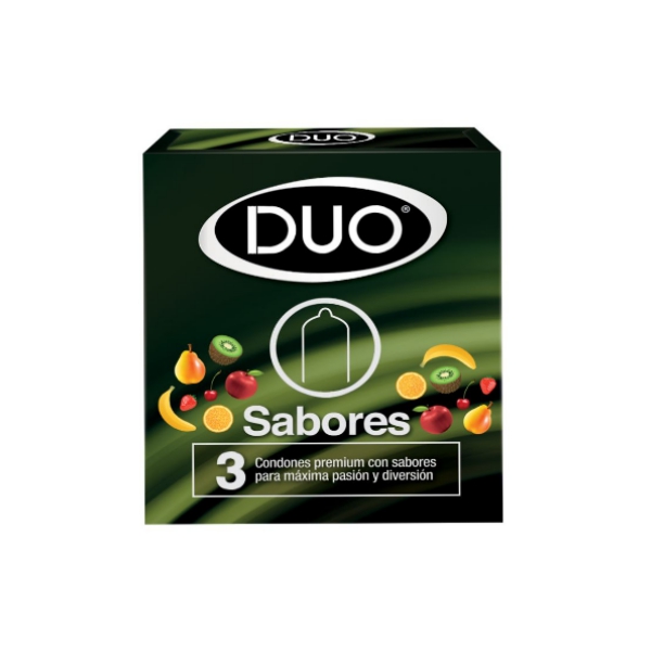 Duo Preservativo Sabores x 3 Unidades