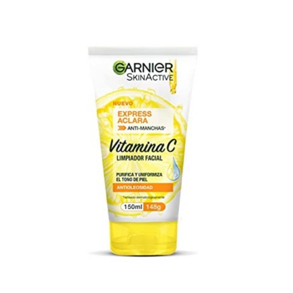 Garnier Gel Limpiador Express Aclara Anti-Manchas Con Vitamina C X150Ml