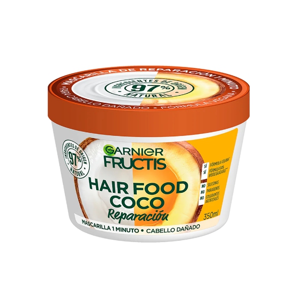 Garnier Fructis Mascarilla H/F Coco Reparación Cabello Dañado 350 Ml