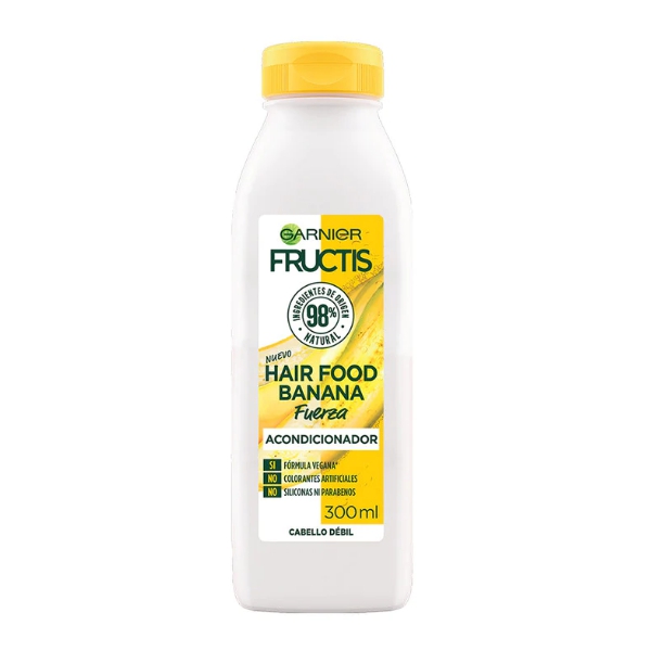 Garnier Frutis Acondicionador Hf Banana Fuerza Cabello Debil 300Ml