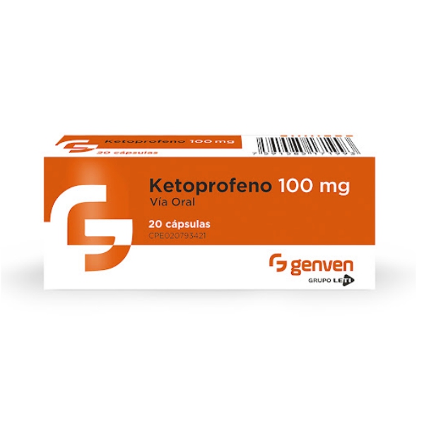 Ketoprofeno 100mg x 20 Cápsulas - Genven