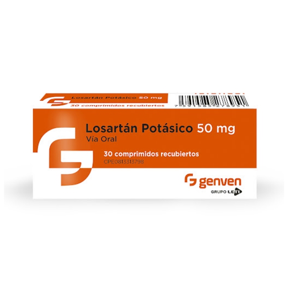 Losartán Potásico 50mg x 30 Comprimidos - Genven