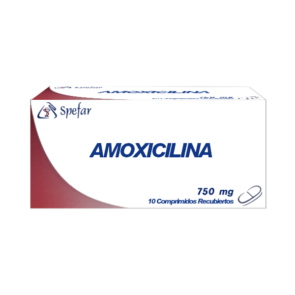 Amoxicilina 750Mg X 10 Comprimidos Spefar