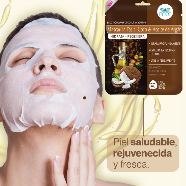 Bacc Mascarilla Facial Coco & Aceite De Argán 40Gr. - Imagen 3