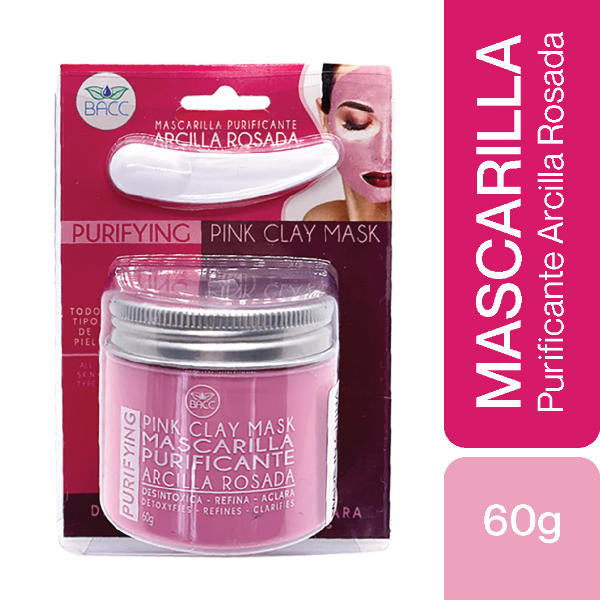 Bacc Mascarilla Purificante Arcilla Rosada 60Gr