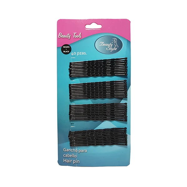 Beauty Style Ganchos Para Cabello Negro X40. 1218070