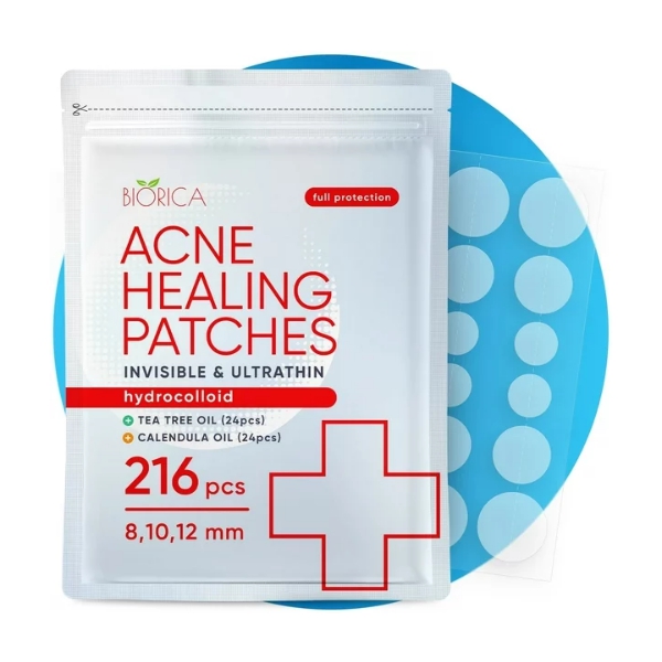 Biorica Parches Curativos Para Acné 216 Piezas X 8.12Mm