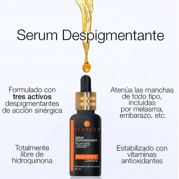 Claress Sérum Despigmentante Con Ácido Kojico 30Ml - Imagen 3