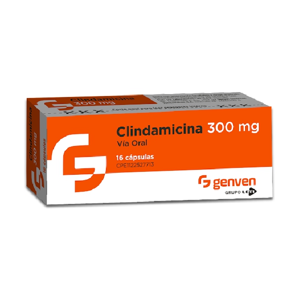 Clindamicina 300Mg X 16 Cápsulas Genven