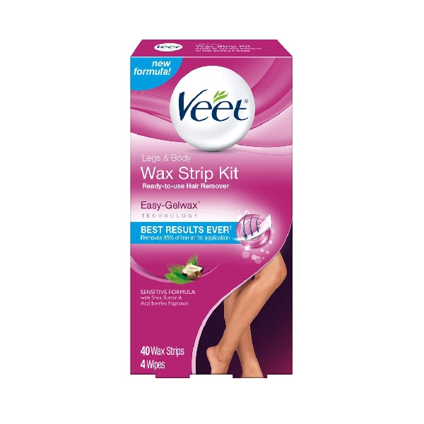 Veet Tiras Depilatorias Corporales Removibles En Frío. X 40 Tiras