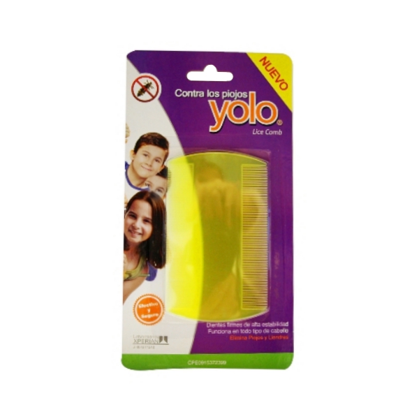 Yolo Peine Saca Piojos Plástico