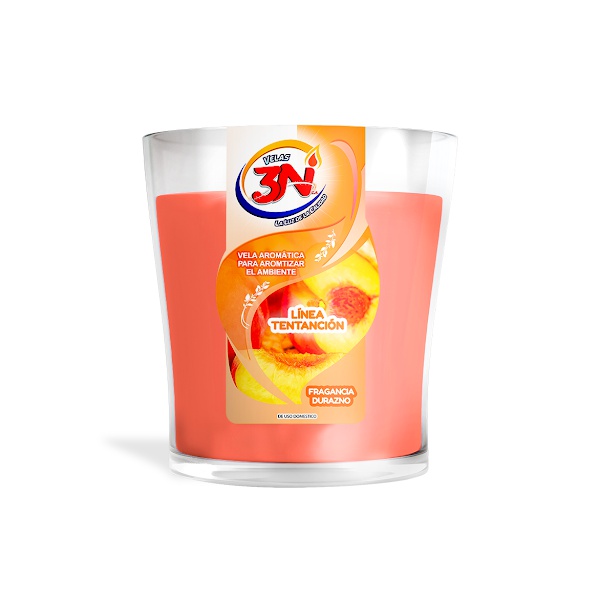 3N Vela Linea Tentación Fragancia Durazno X 289Gr