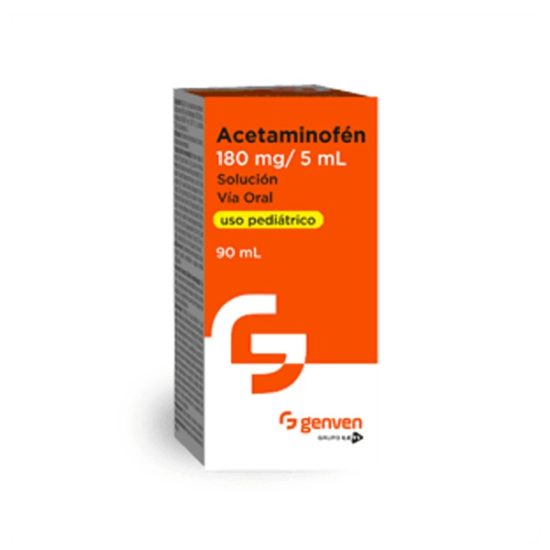 Acetaminofén Jarabe Pediátrico 180Mg/5Ml X 90Ml Genven Farmadon La Farmacia de la Esquina