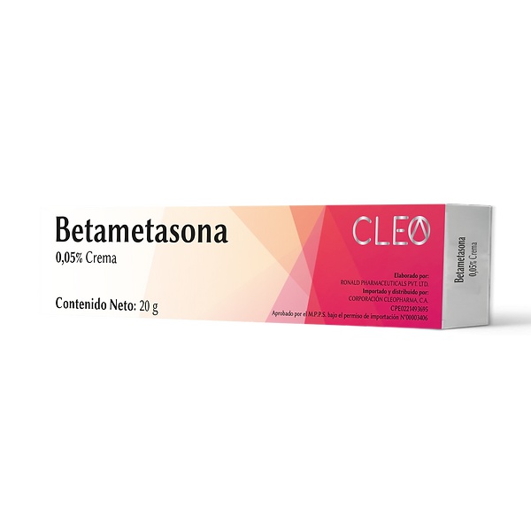 Betametasona 0.05% Crema X 20Gr. Cleo Pharma