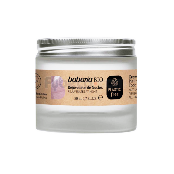 Babaria Bio Crema Antiedad De Noche Detox Y Calmante 50Ml