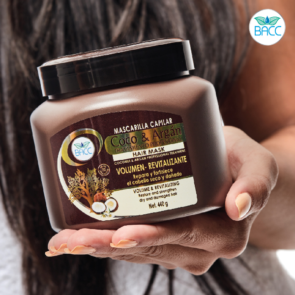 Bacc Mascarilla Capilar Coco & Argán Tratamiento Profesiónal 440Gr - Imagen 3