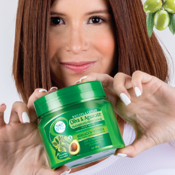 Bacc Mascarilla Capilar Oliva & Aguacate Tratamiento Profesiónal 440Gr - Imagen 3