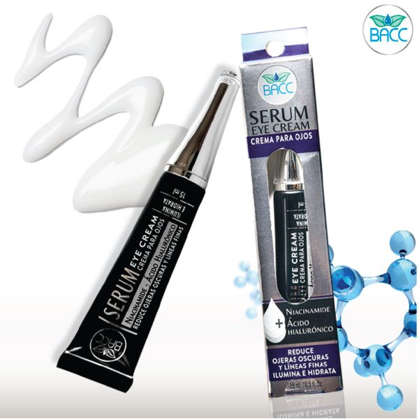 Bacc Sérum Eye Cream Niacinamide + Ácido Hialurónico 15Ml - Imagen 3