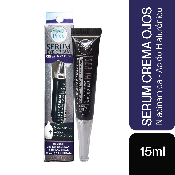 Bacc Sérum Eye Cream Niacinamide + Ácido Hialurónico 15Ml
