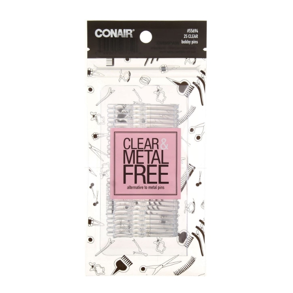 Conair Set 25 Piezas Horquillas Transparentes