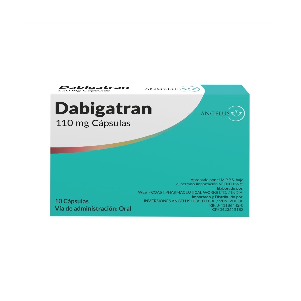 Dabigatran 110Mg X 10 Cápsulas Angelus