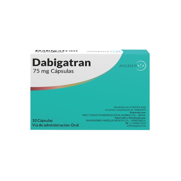 Dabigatran 75Mg X 10 Cápsulas Angelus