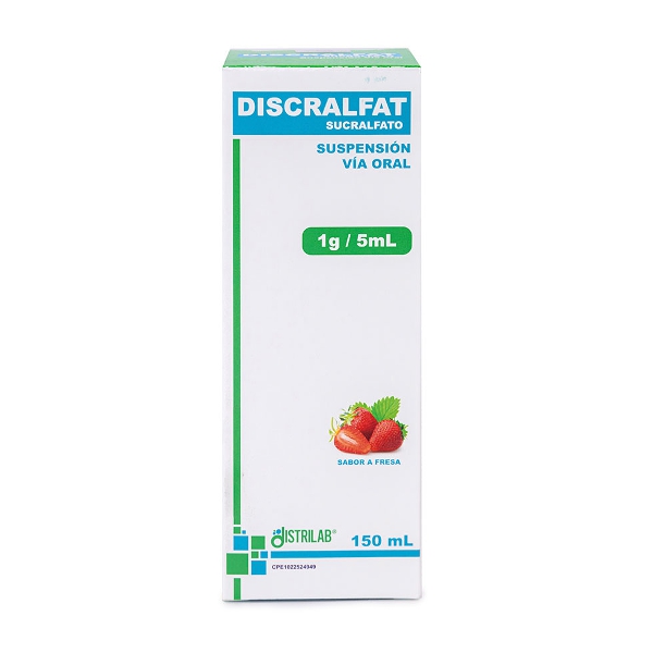 Discralfat Sucralfato Suspensión 1G/5Ml X 150 Ml Distrilab