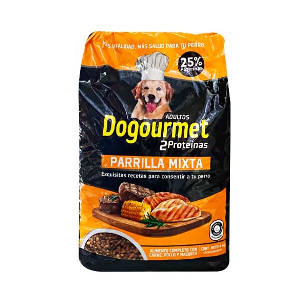 Dogourmet Adulto 2 Proteinas Parrilla Mixta 4Kg.