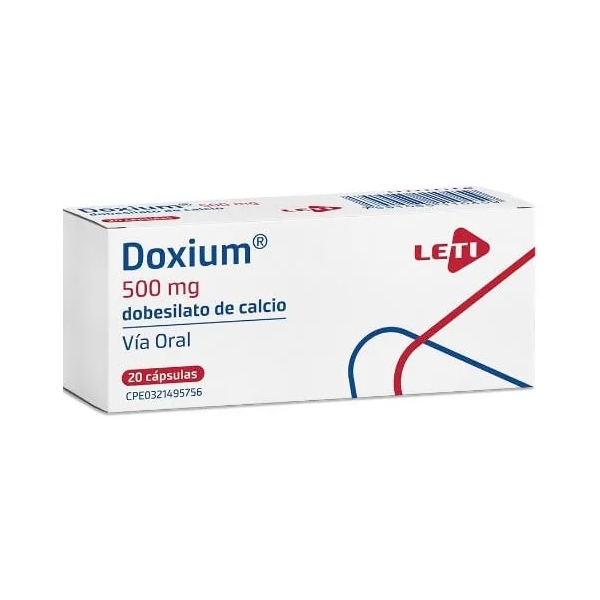 Doxium Dobesilato De Calcio 500Mg X 20 Cápsulas Leti