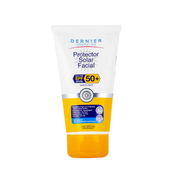 Dernier Protector Solar Facial 50Spf Efecto Mate Toque Seco 50Gr