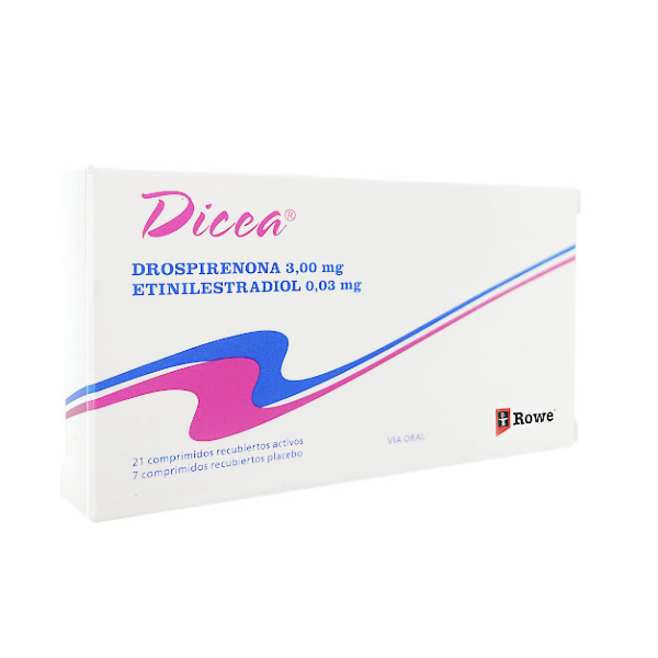 Dicea Drospirenona+Etinilestradiol 3Mg/0.03Mgmg X28 Tabletas Rowe