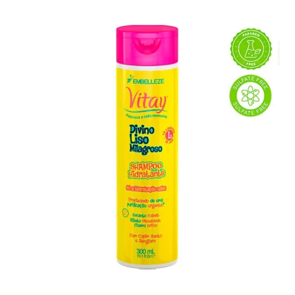 Embelleze Vitay Shampoo Hidratación/Diviso Liso 300Ml