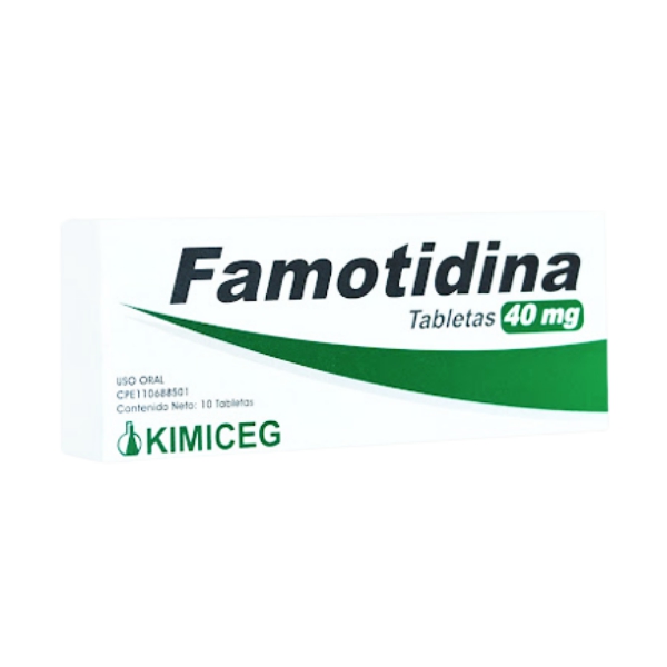 Famotidina 40Mg X 10 Tabletas Kimiceg