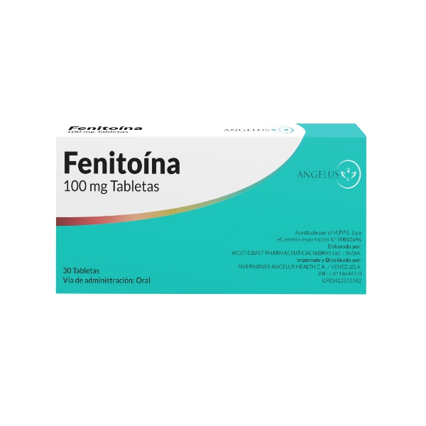 Fenitoina 100Mg X 30 Tabletas Angelus