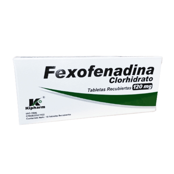 Fexofenadina 120Mg X 10 Tabletas Kipharm