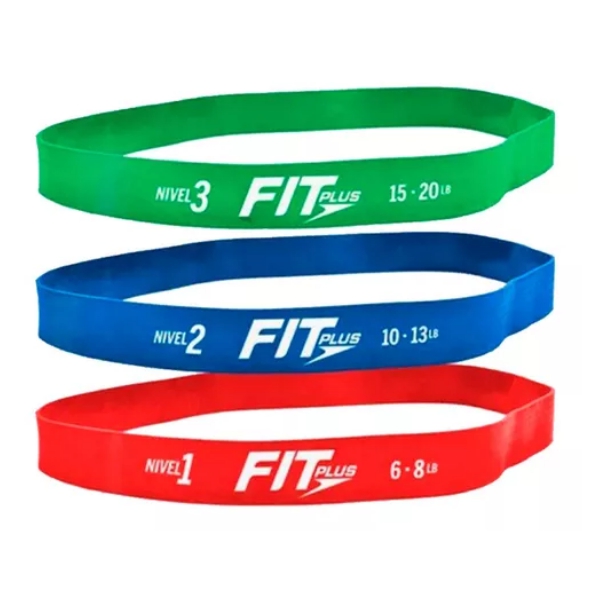 Fitplus Set De Bandas De Resitencia X3Niveles.39820