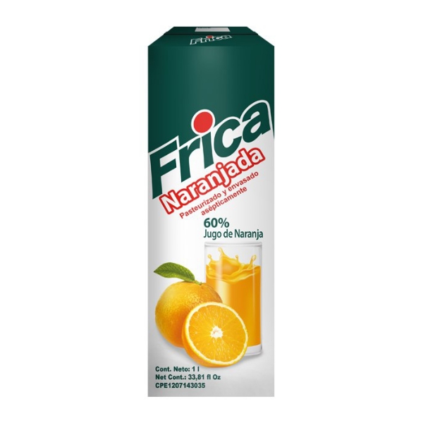 Frica Jugo Naranjada 1Lt.