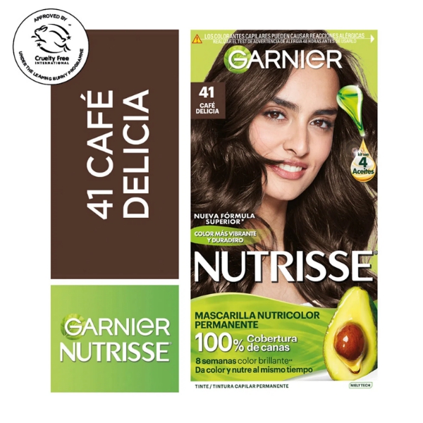 Garnier Nutrisse Tinte Castaño 41 Café Delicia Estuche