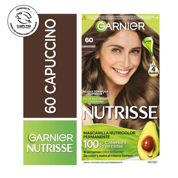 Garnier Nutrisse Tinte 60 Capuccino Rubio Oscuro Estuche