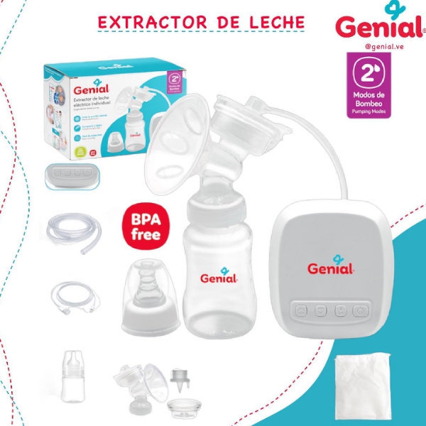 Genial Extractor/Leche Electrico/Individual Gn-S006A.