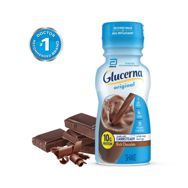 Glucerna Original Shake Alimento Líquido Chocolate 237Ml